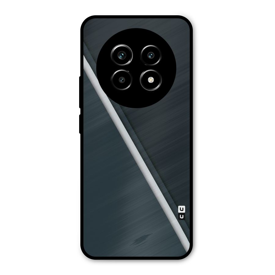 Classic Single Stripe Metal Back Case for Realme 14 Pro Lite