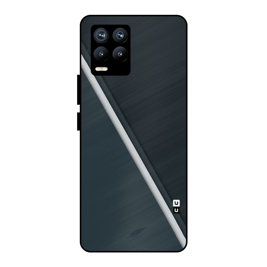 Classic Single Stripe Metal Back Case for Realme 8