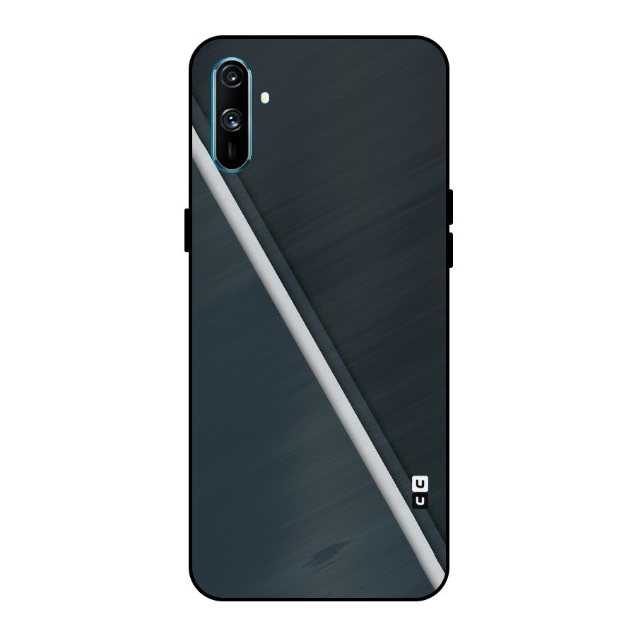 Classic Single Stripe Metal Back Case for Realme C3