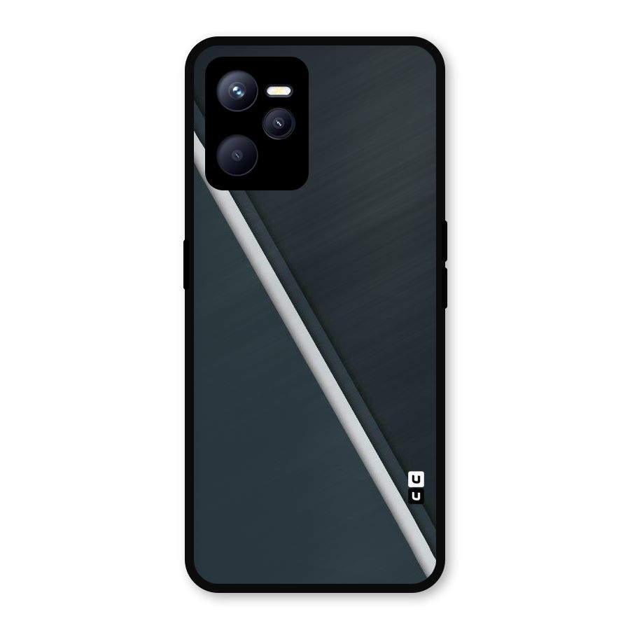 Classic Single Stripe Metal Back Case for Realme C35