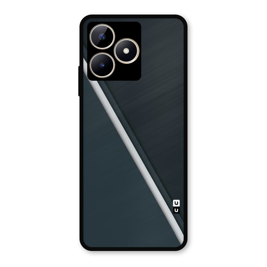 Classic Single Stripe Metal Back Case for Realme C53