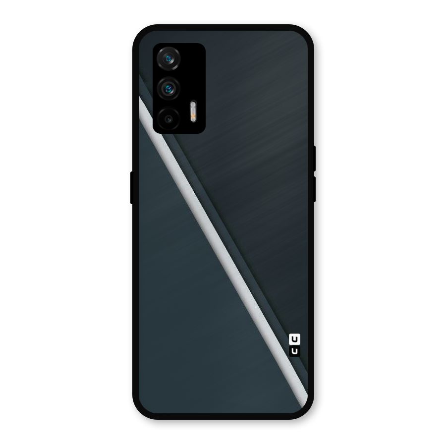 Classic Single Stripe Metal Back Case for Realme GT 5G