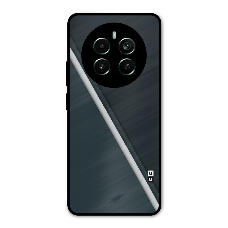 Classic Single Stripe Metal Back Case for Realme Narzo 70 Pro