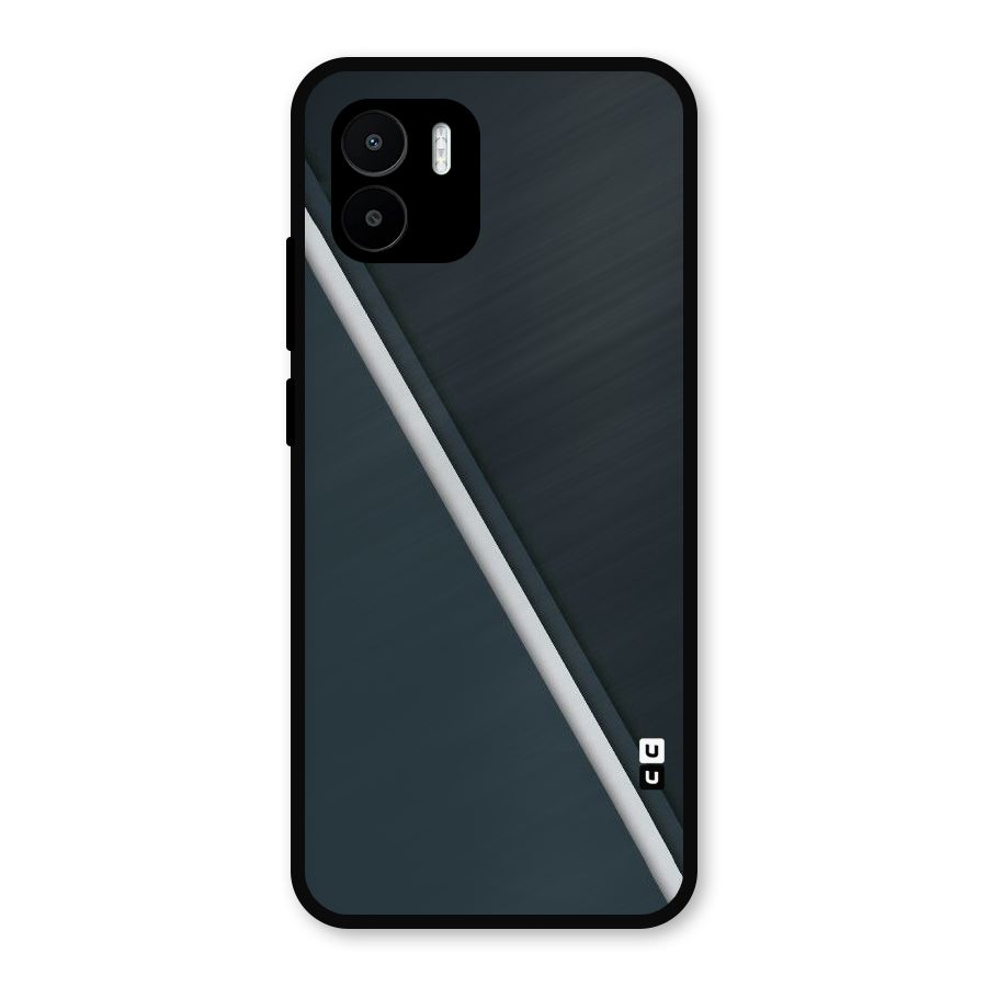 Classic Single Stripe Metal Back Case for Redmi A2