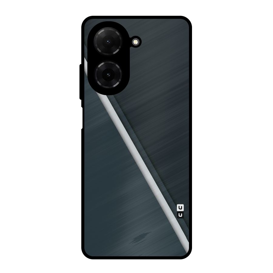 Classic Single Stripe Metal Back Case for Redmi A5 4G