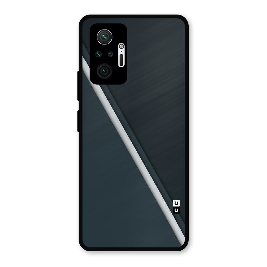 Classic Single Stripe Metal Back Case for Redmi Note 10 Pro Max