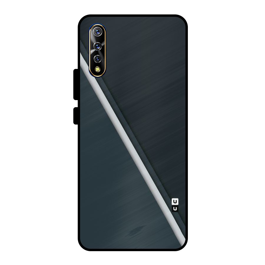 Classic Single Stripe Metal Back Case for Vivo S1