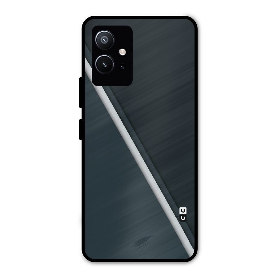Classic Single Stripe Metal Back Case for Vivo T1 5G