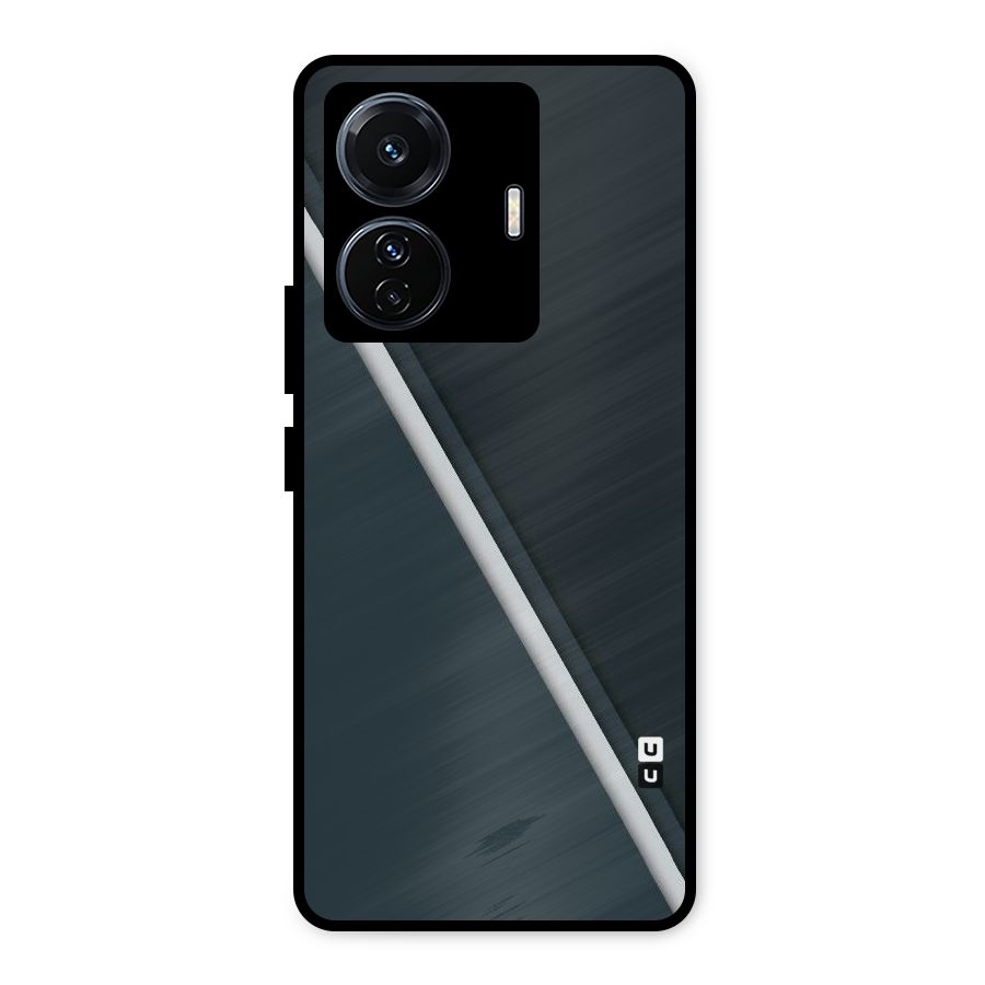 Classic Single Stripe Metal Back Case for Vivo T1 Pro