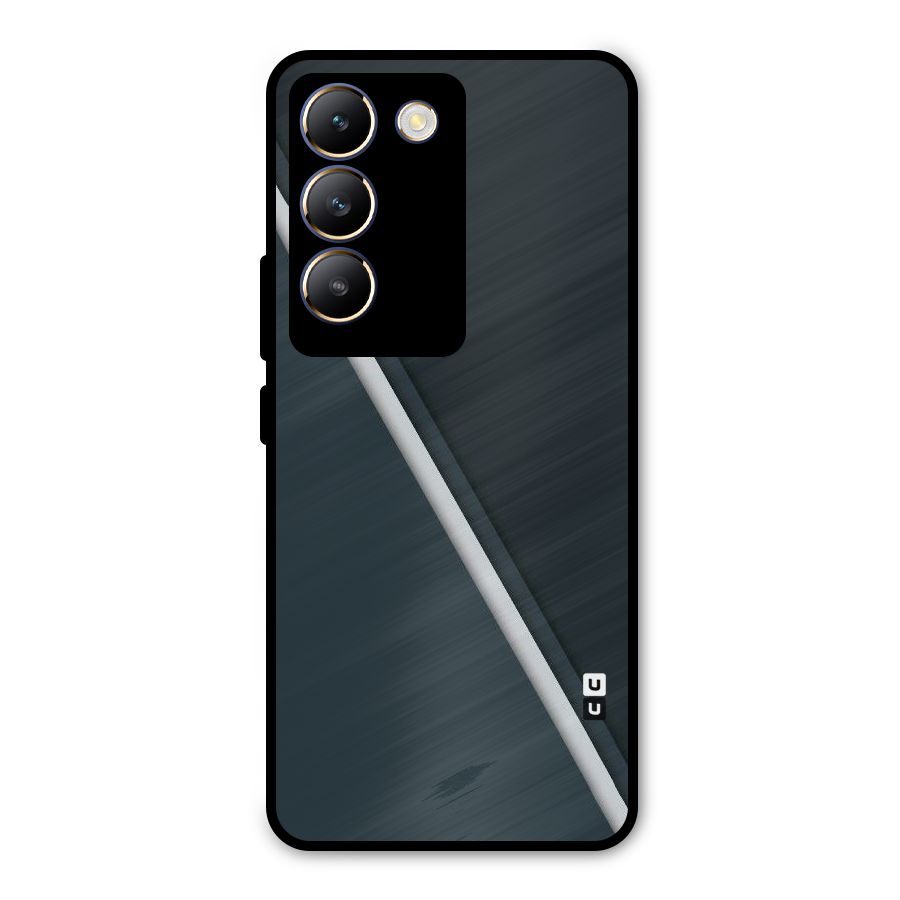 Classic Single Stripe Metal Back Case for Vivo T3 5G