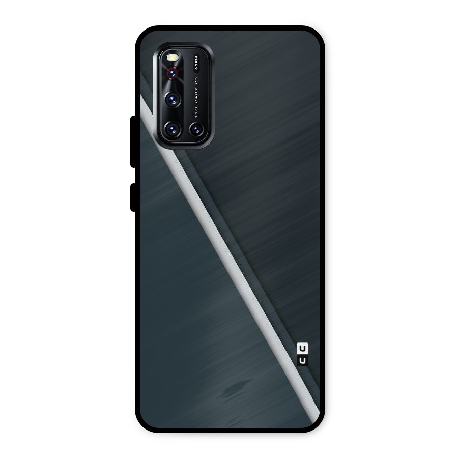 Classic Single Stripe Metal Back Case for Vivo V19