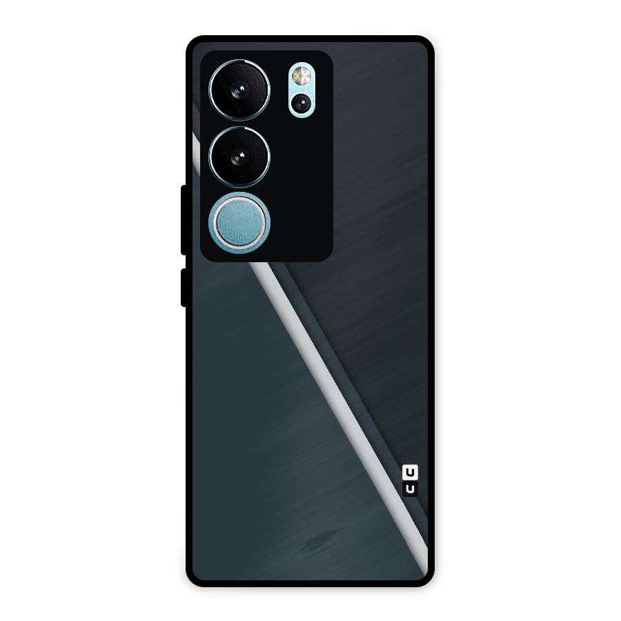 Classic Single Stripe Metal Back Case for Vivo V29