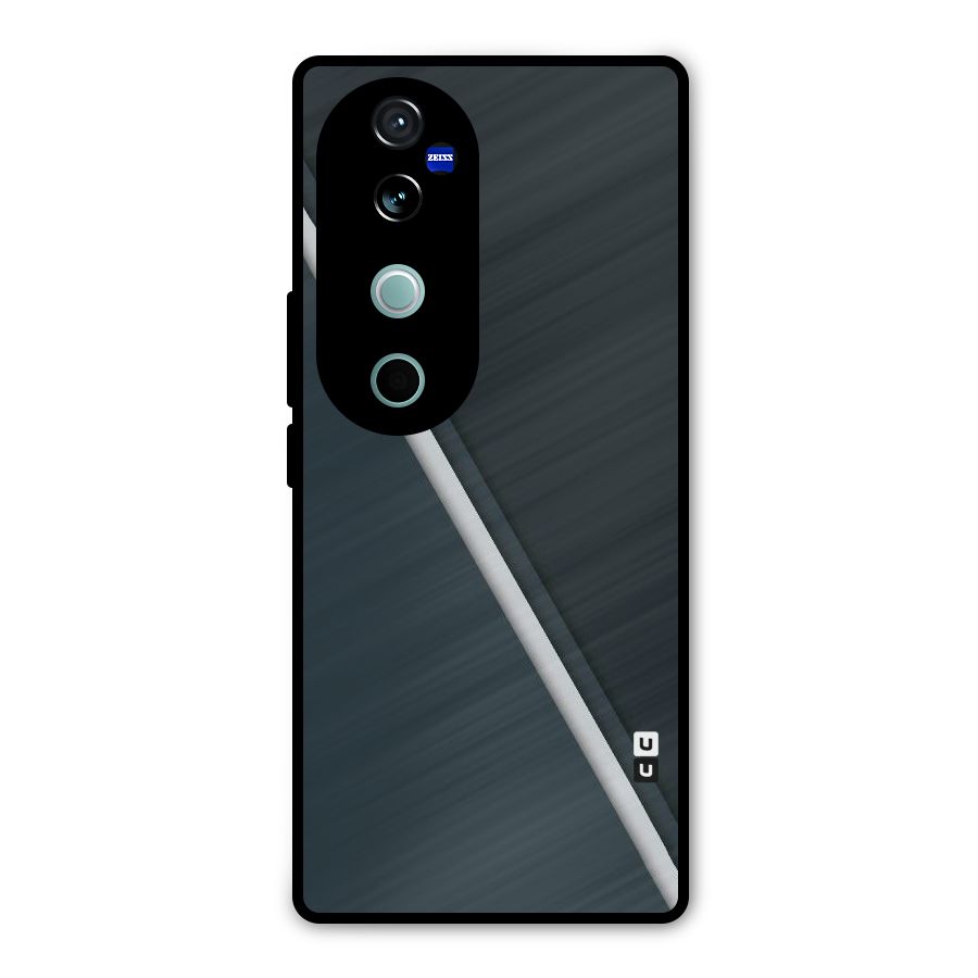 Classic Single Stripe Metal Back Case for Vivo V40