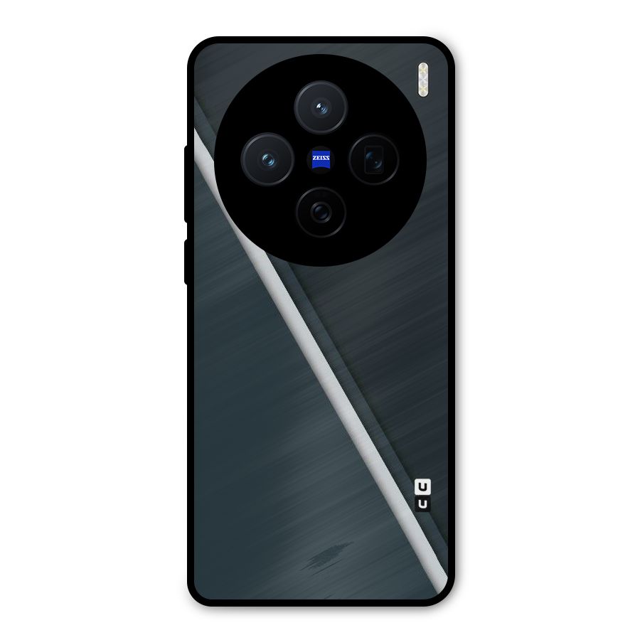 Classic Single Stripe Metal Back Case for Vivo X200