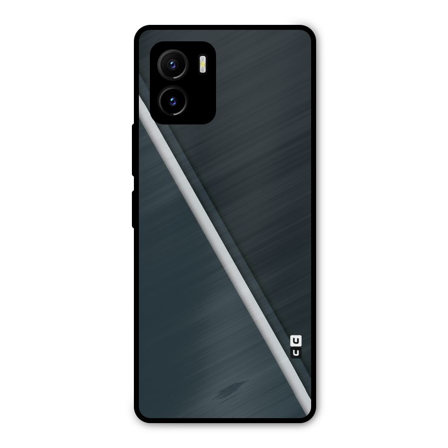 Classic Single Stripe Metal Back Case for Vivo Y15s