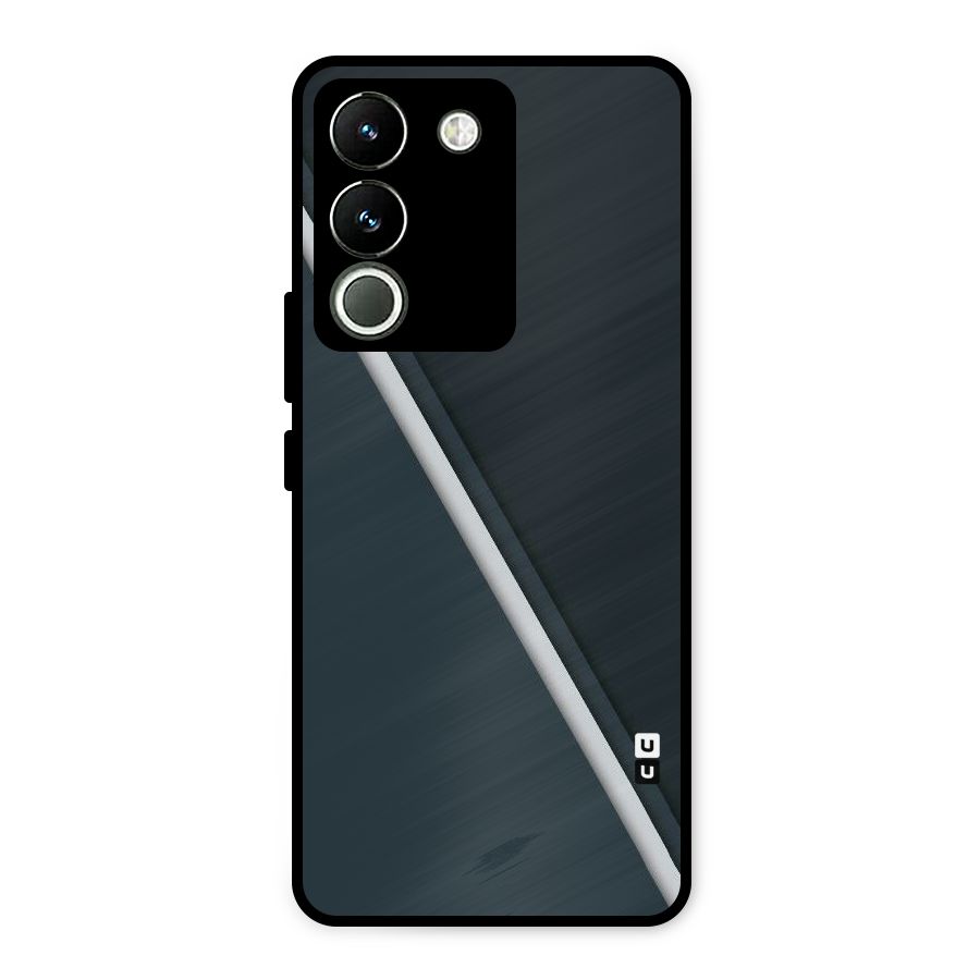 Classic Single Stripe Metal Back Case for Vivo Y200
