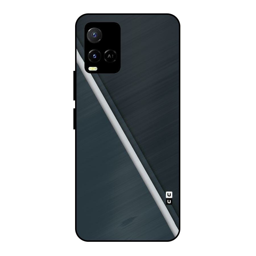 Classic Single Stripe Metal Back Case for Vivo Y21T