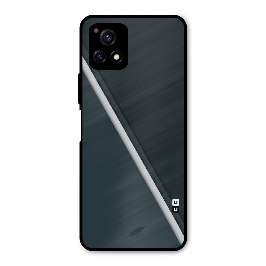 Classic Single Stripe Metal Back Case for Vivo Y72 5G