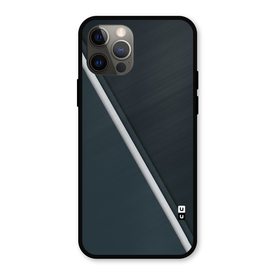Classic Single Stripe Metal Back Case for iPhone 12 Pro