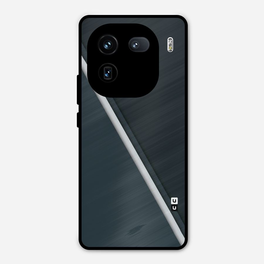 Classic Single Stripe Metal Back Case for iQOO 12