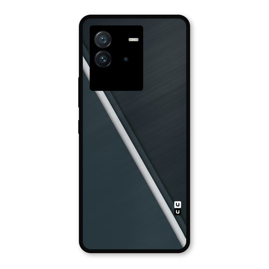 Classic Single Stripe Metal Back Case for iQOO Neo 6 5G