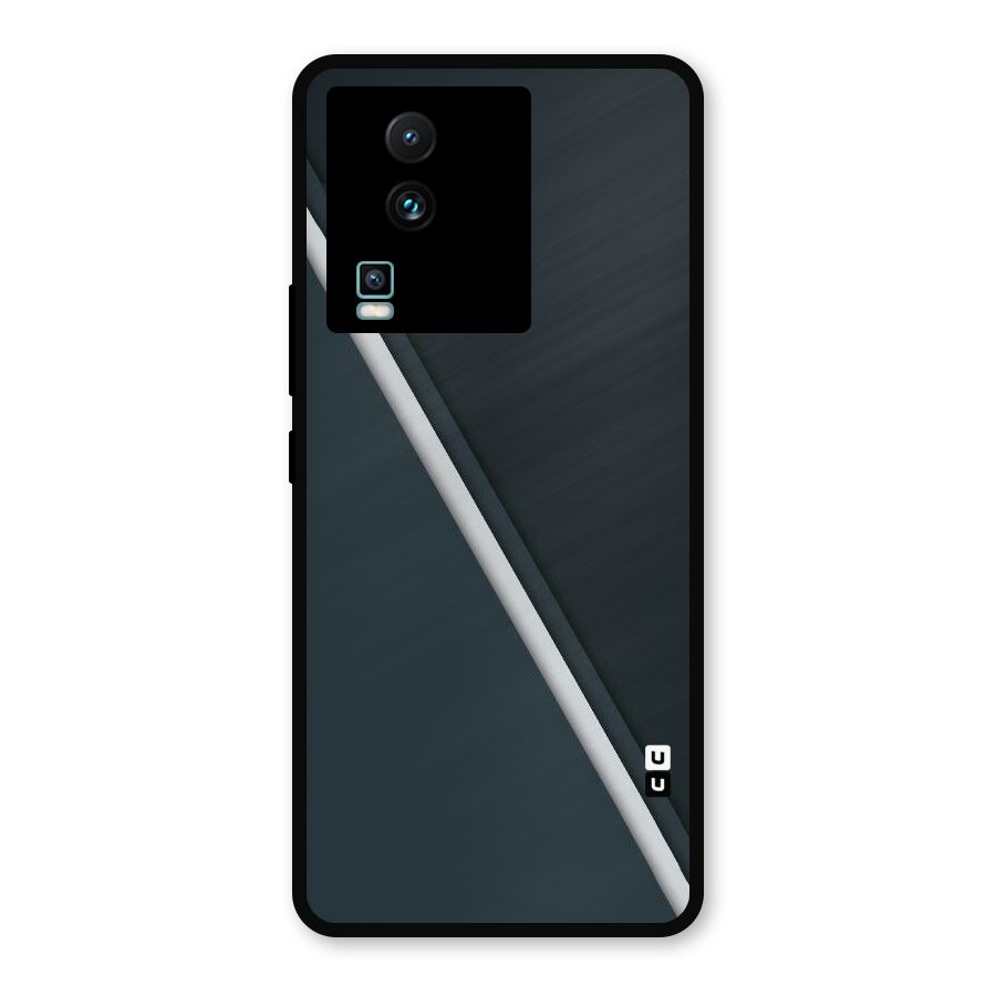 Classic Single Stripe Metal Back Case for iQOO Neo 7 Pro