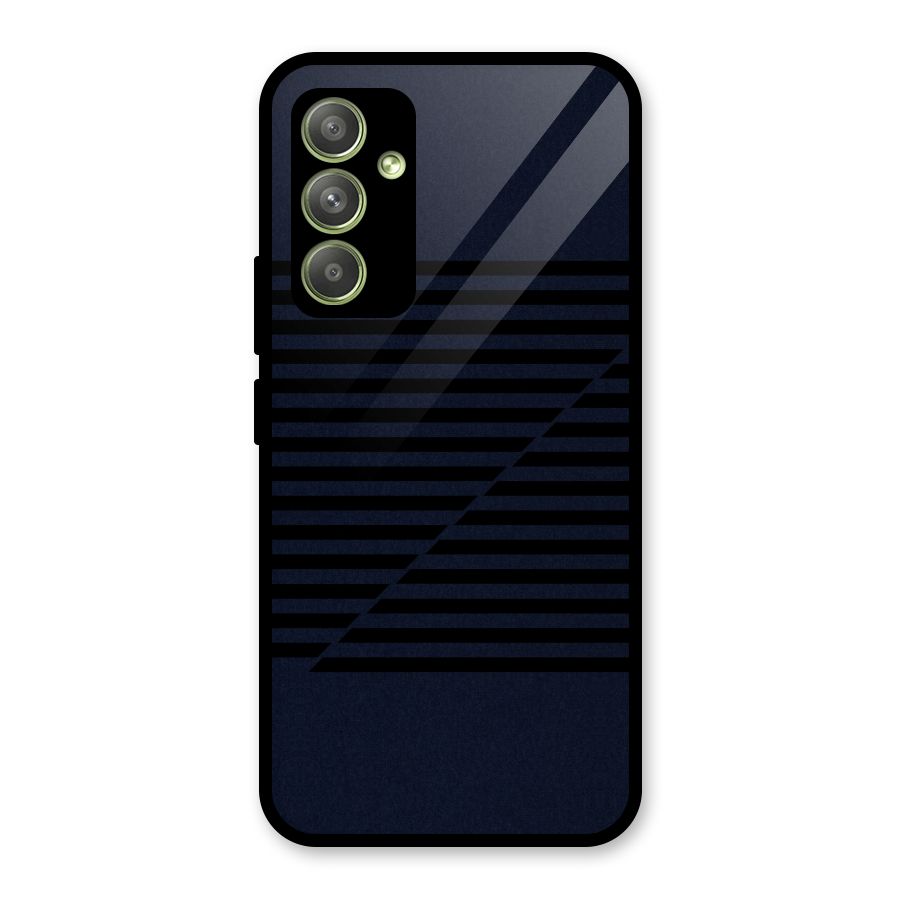 Classic Stripes Cut Glass Back Case for Galaxy A54