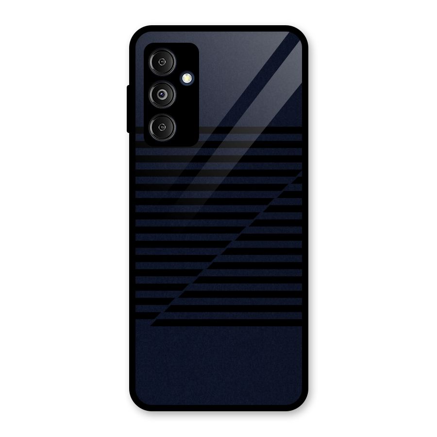 Classic Stripes Cut Glass Back Case for Galaxy M14 5G