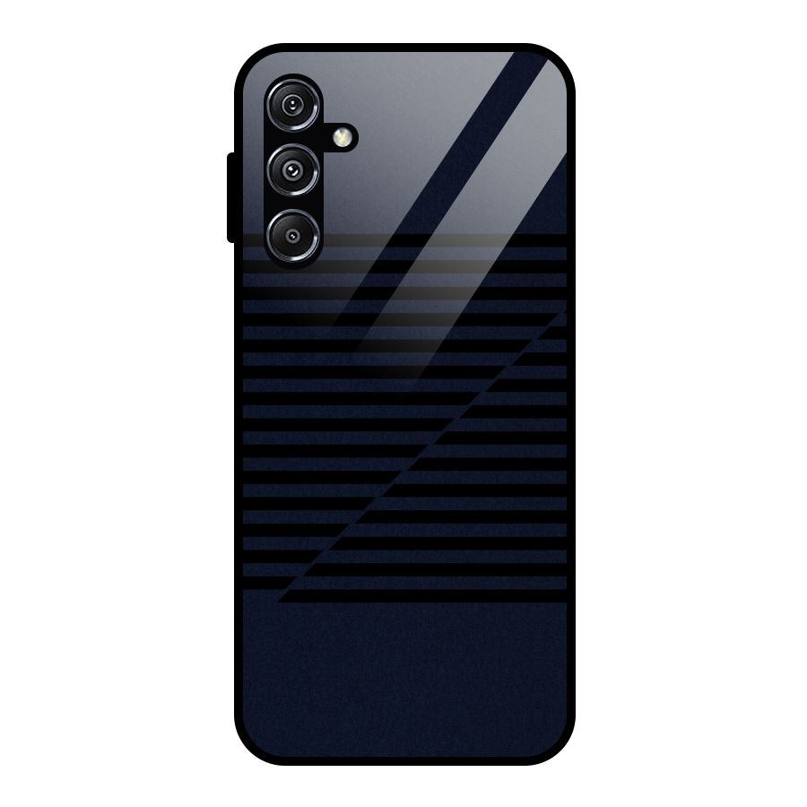 Classic Stripes Cut Glass Back Case for Galaxy M34 5G