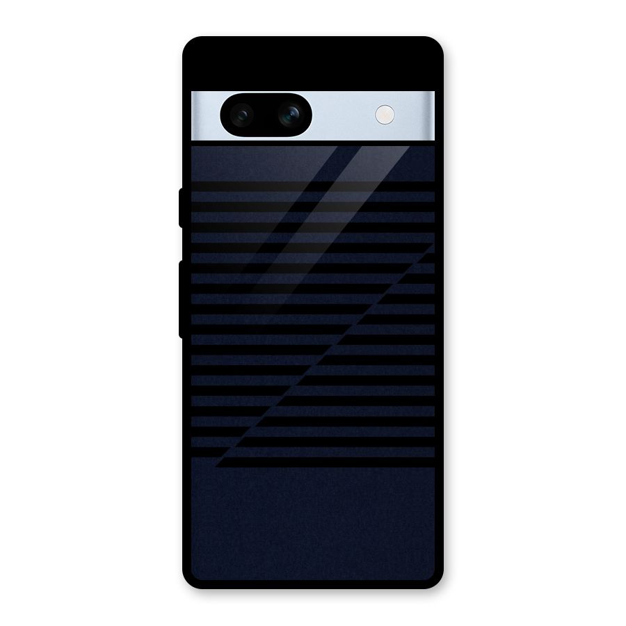 Classic Stripes Cut Glass Back Case for Google Pixel 7a