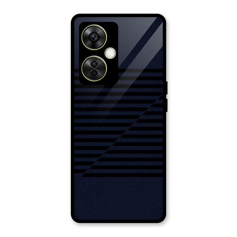 Classic Stripes Cut Glass Back Case for OnePlus Nord CE 3 Lite