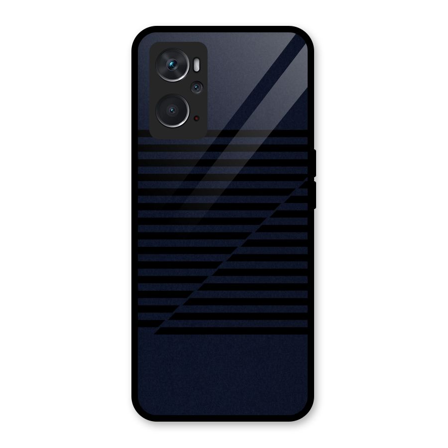 Classic Stripes Cut Glass Back Case for Oppo K10 4G