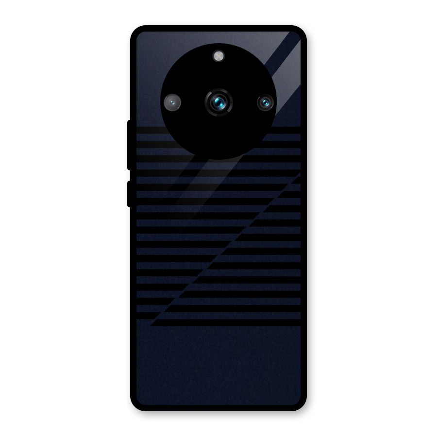 Classic Stripes Cut Glass Back Case for Realme 11 Pro