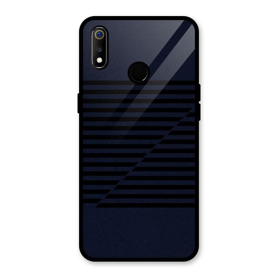 Classic Stripes Cut Glass Back Case for Realme 3