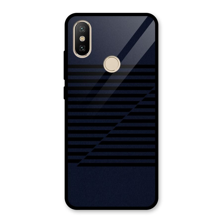 Classic Stripes Cut Glass Back Case for Redmi A2