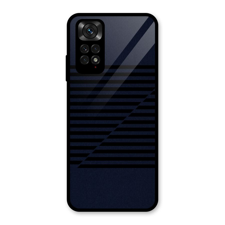 Classic Stripes Cut Glass Back Case for Redmi Note 11S
