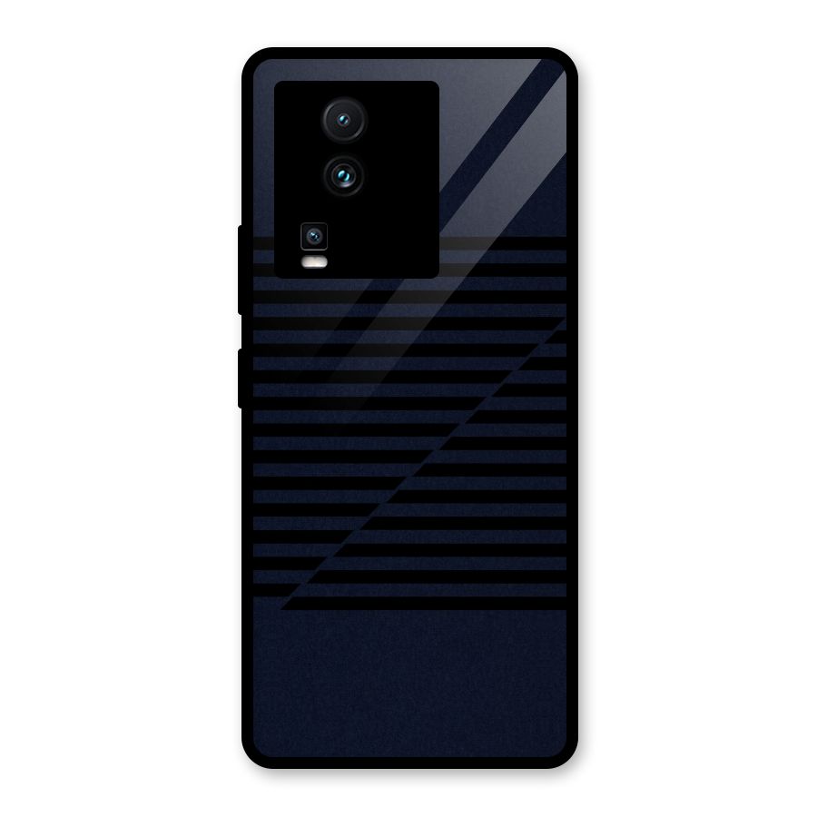 Classic Stripes Cut Glass Back Case for Vivo iQOO Neo 7