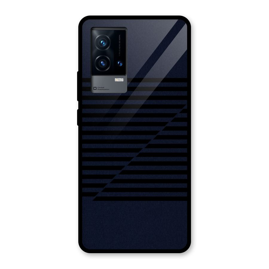 Classic Stripes Cut Glass Back Case for iQOO 9 5G