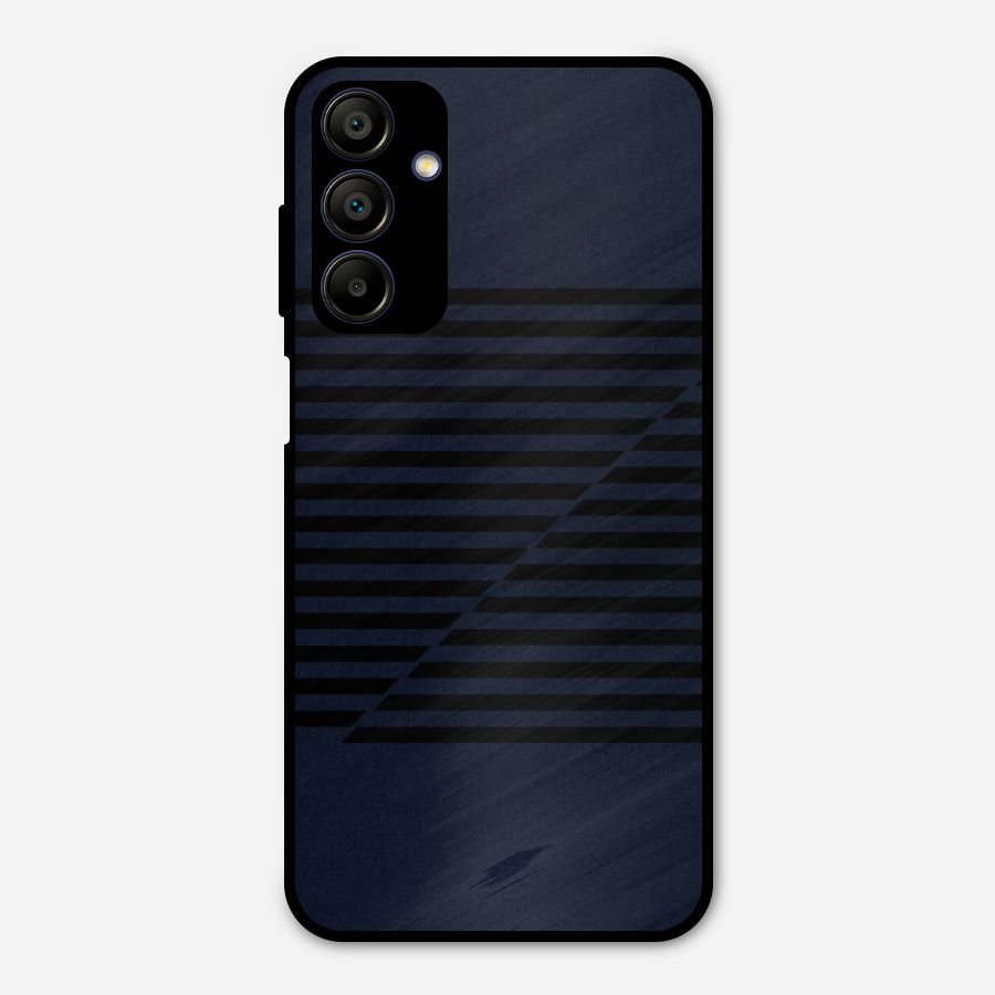 Classic Stripes Cut Metal Back Case for Galaxy A15 5G