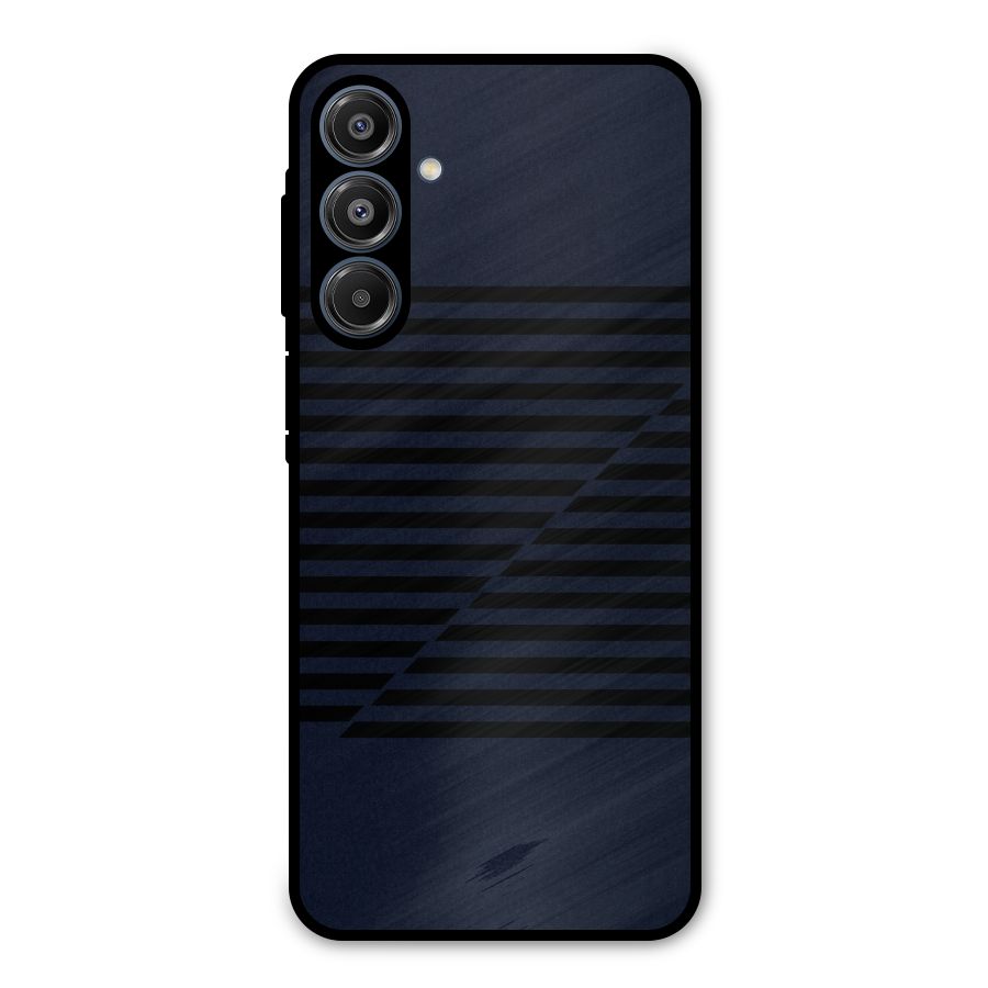 Classic Stripes Cut Metal Back Case for Galaxy A16 5G