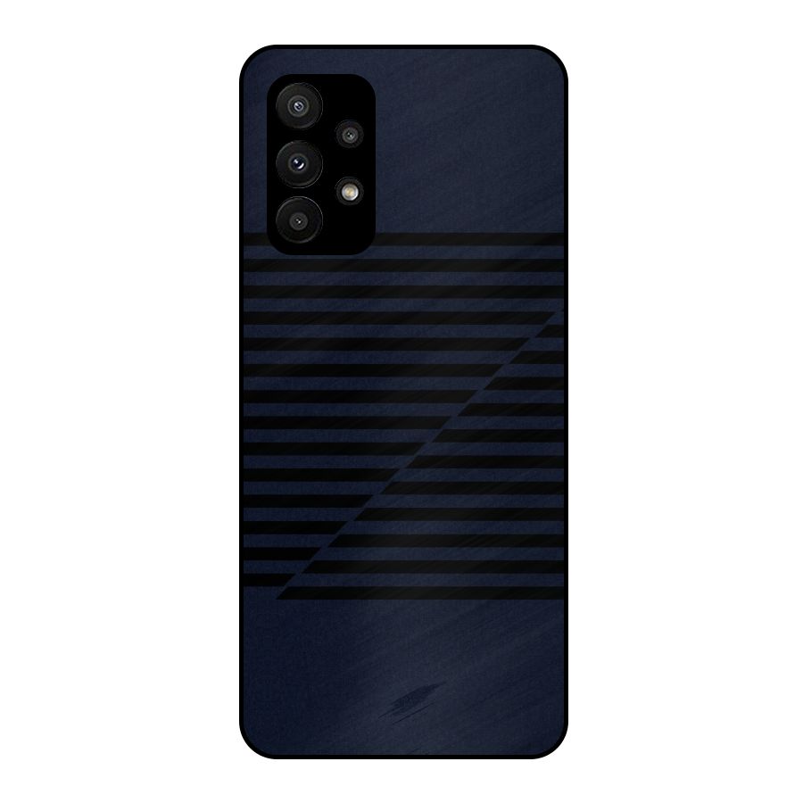 Classic Stripes Cut Metal Back Case for Galaxy A23