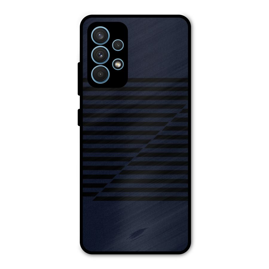Classic Stripes Cut Metal Back Case for Galaxy A32