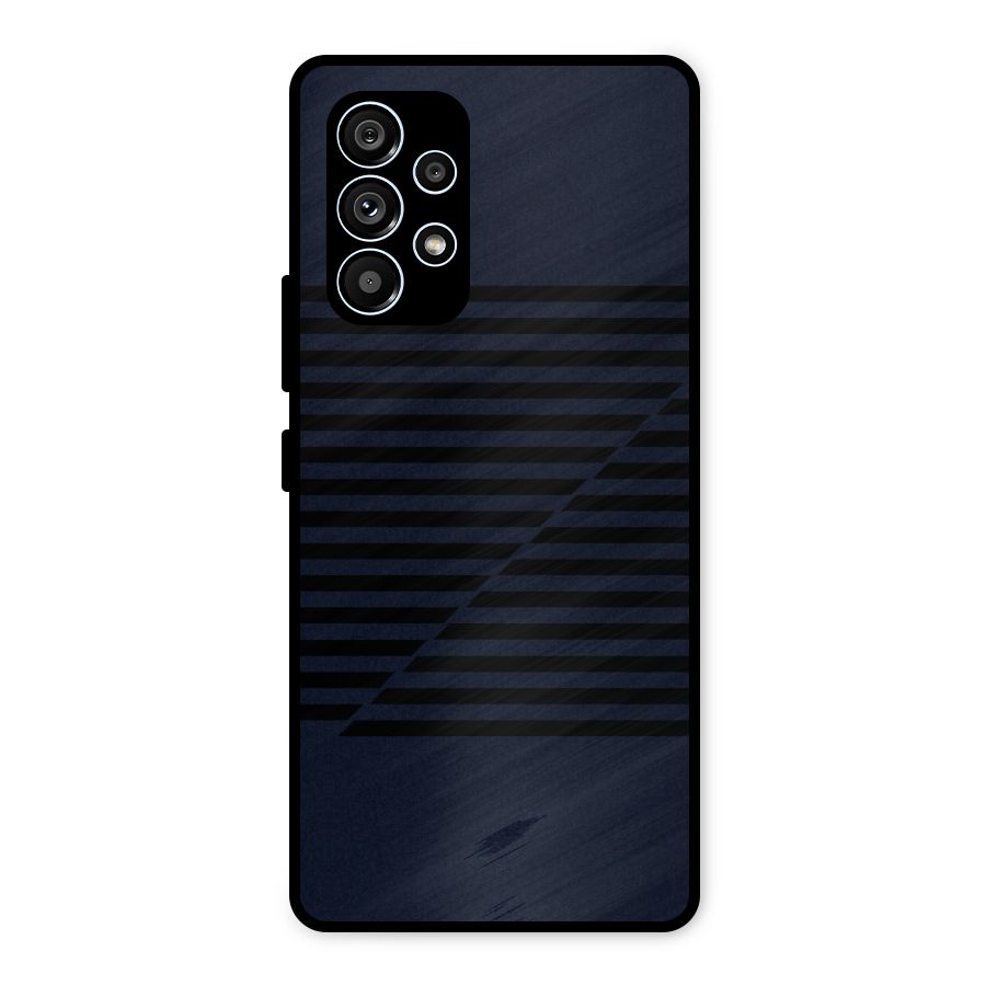 Classic Stripes Cut Metal Back Case for Galaxy A53 5G