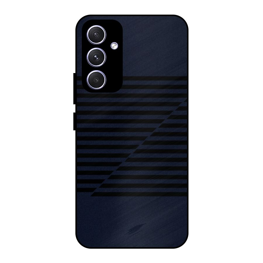 Classic Stripes Cut Metal Back Case for Galaxy A54