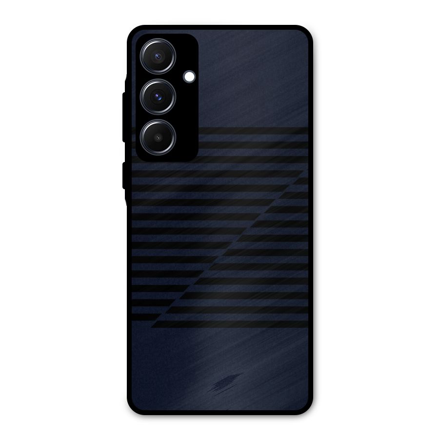 Classic Stripes Cut Metal Back Case for Galaxy A55