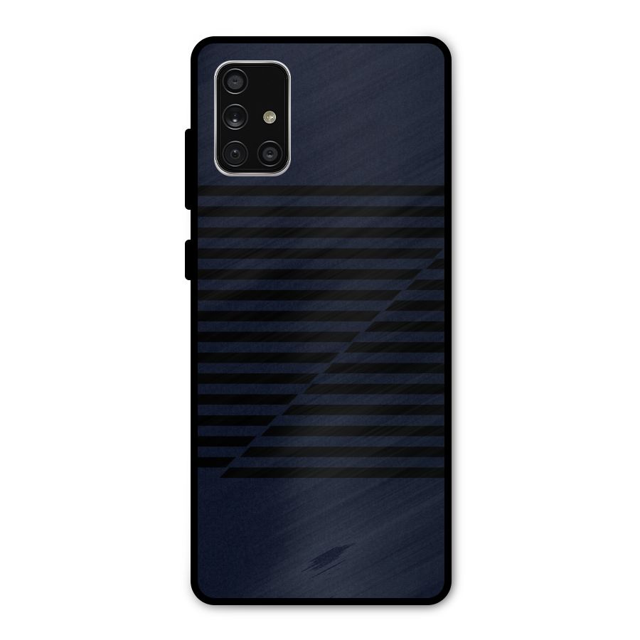 Classic Stripes Cut Metal Back Case for Galaxy A71