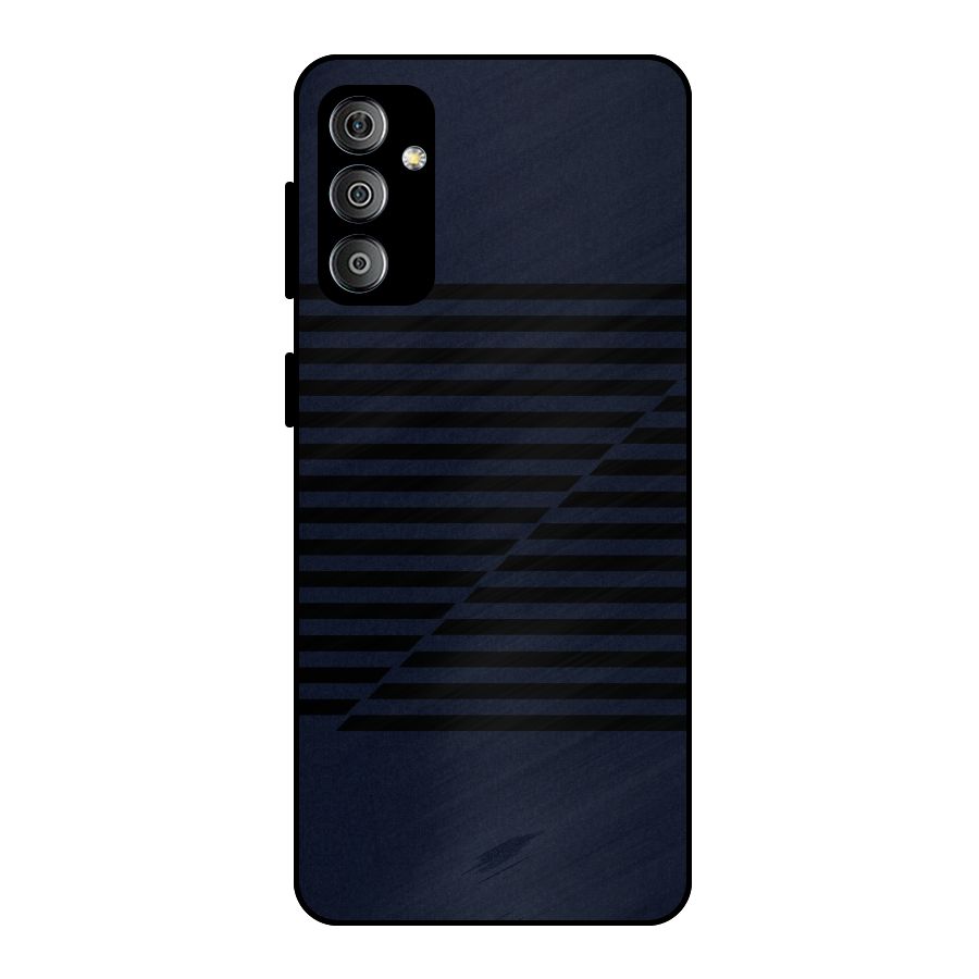 Classic Stripes Cut Metal Back Case for Galaxy F23