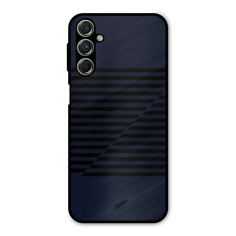 Classic Stripes Cut Metal Back Case for Galaxy F34