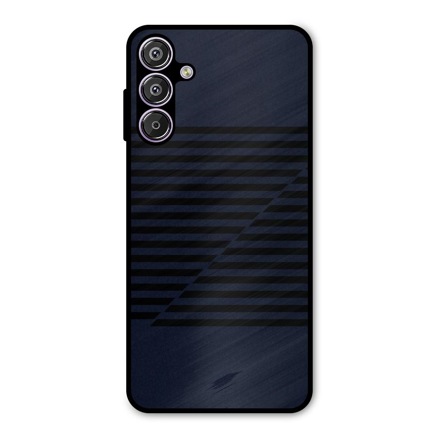 Classic Stripes Cut Metal Back Case for Galaxy M15