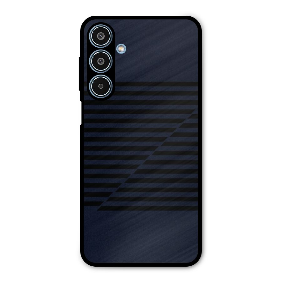 Classic Stripes Cut Metal Back Case for Galaxy M35